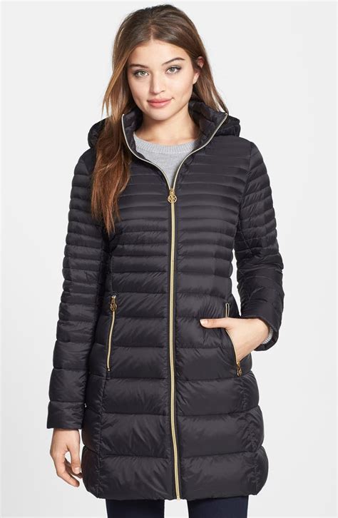 michael kors hooded down jacket|michael kors packable down.